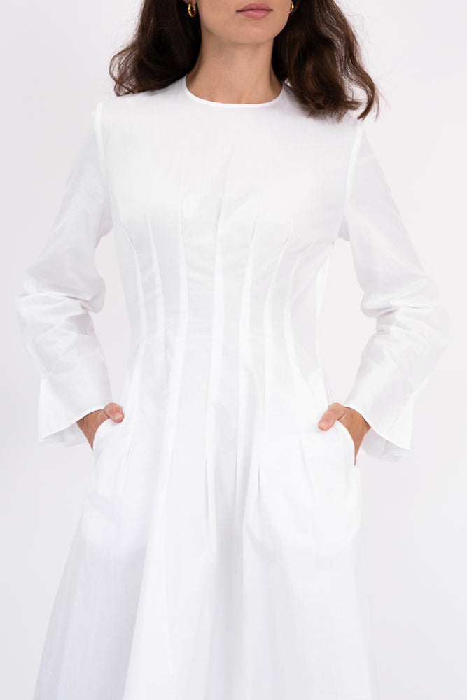 The Natasha Dress White