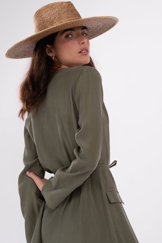 The Shira Dress Khaki