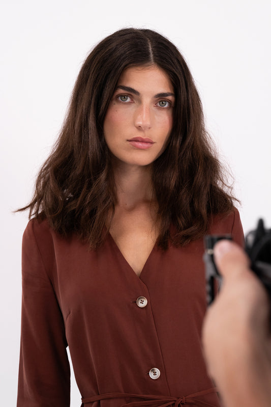 The Shira Dress Terracotta