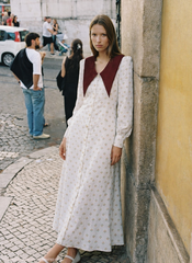 THE ZOHAR DRESS BURGUNDY