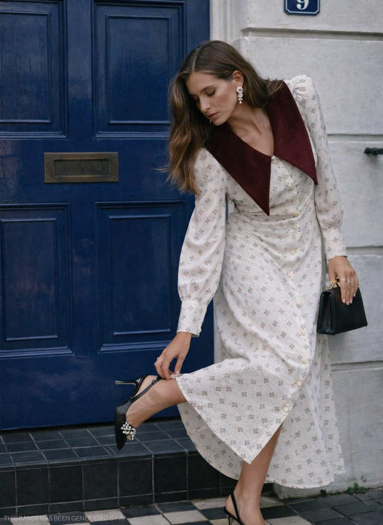 THE ZOHAR DRESS BURGUNDY