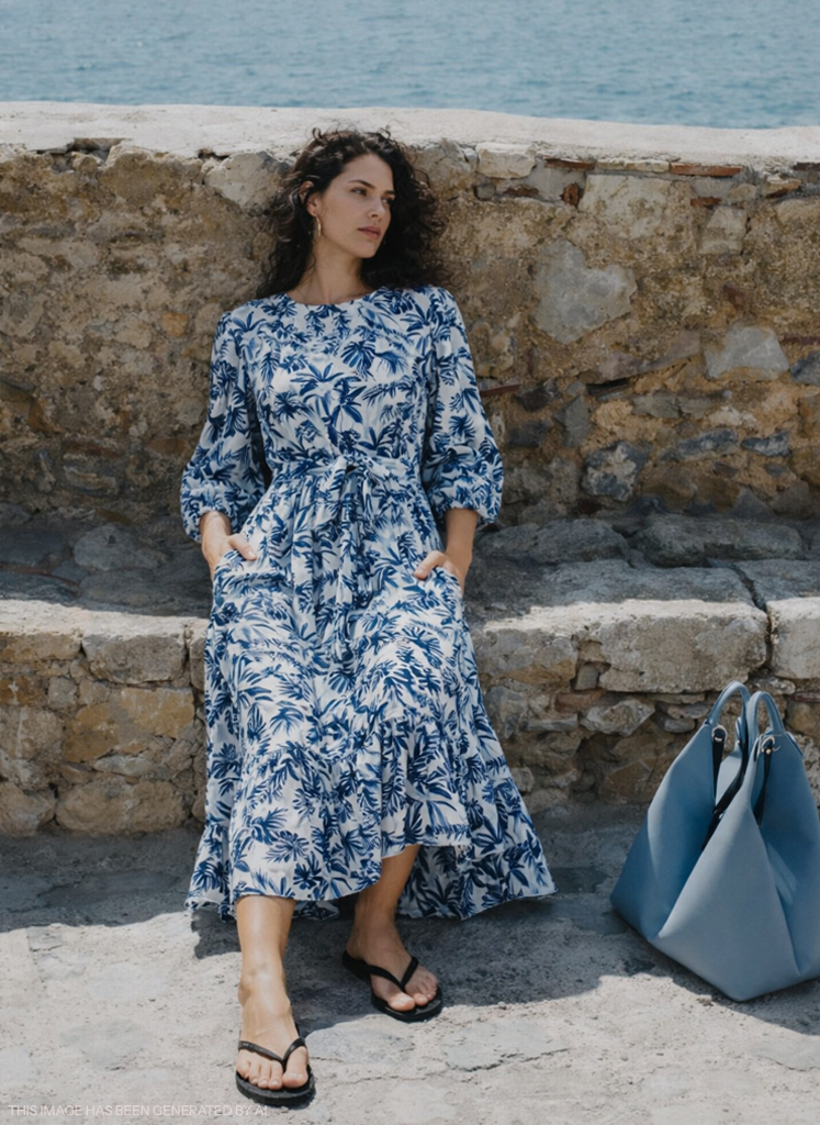 THE GILA DRESS DARK BLUE