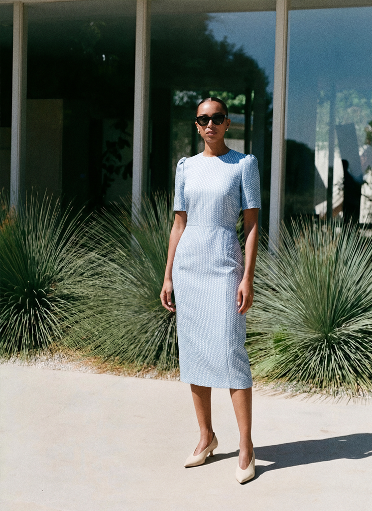 THE HANNAH DRESS BLUE