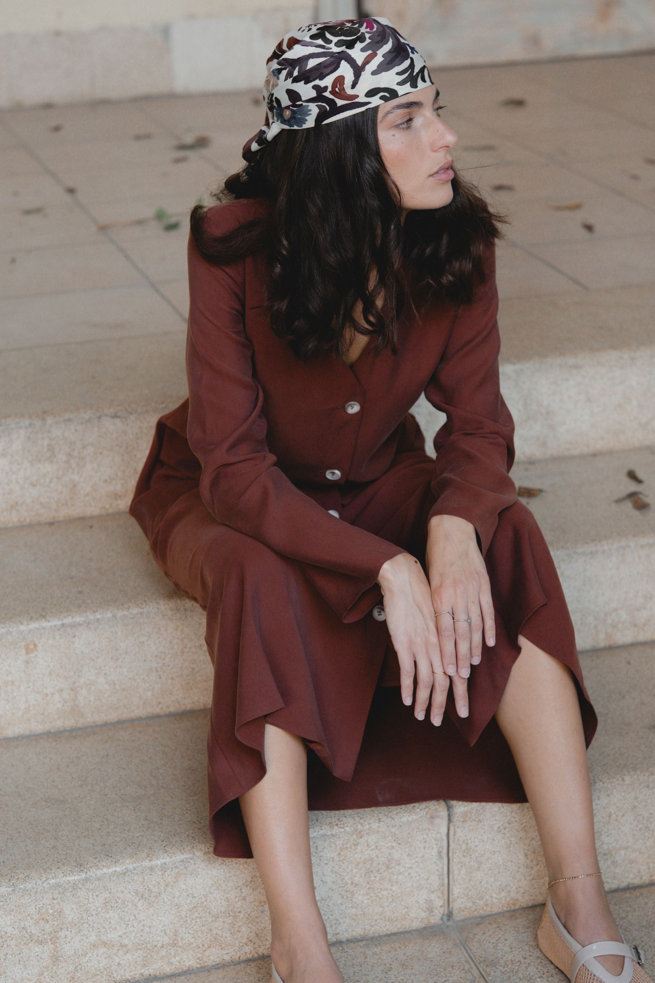 THE SHIRA DRESS TERRACOTTA