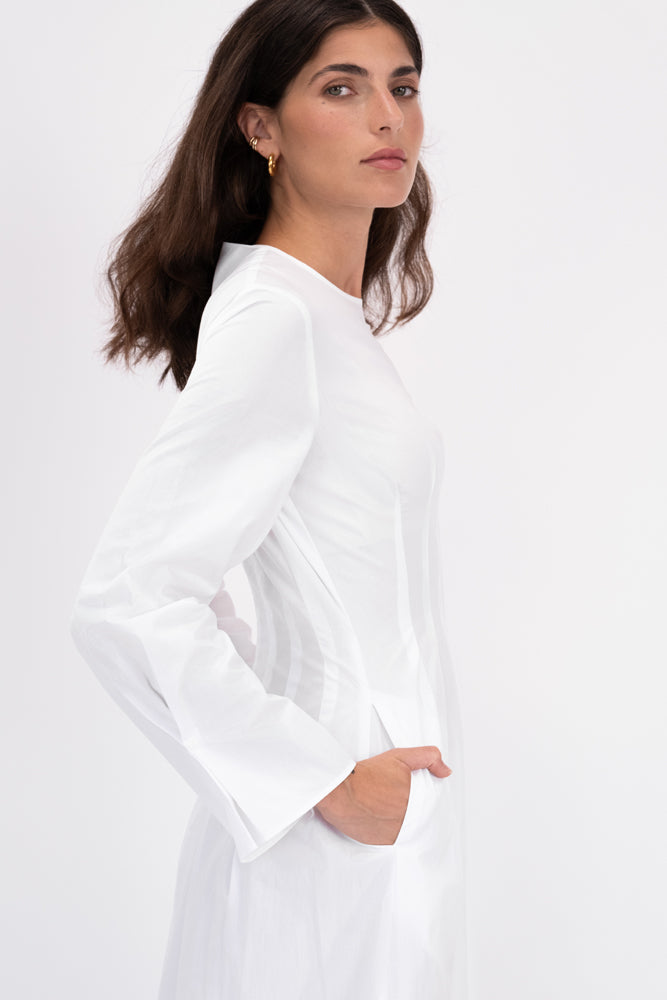 The Natasha Dress White