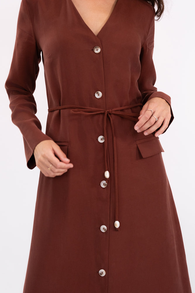 The Shira Dress Terracotta