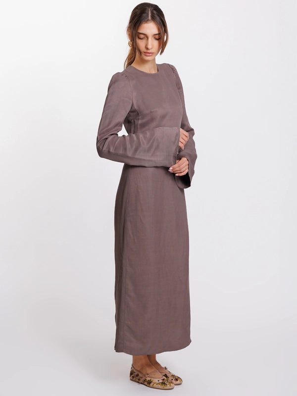 The Eve Dress Taupe