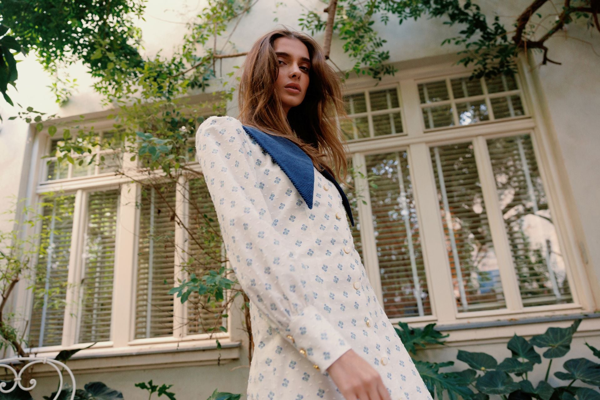 THE ZOHAR DRESS BLUE