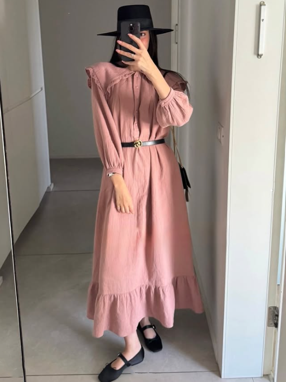 THE REBECCA DRESS BLUSH