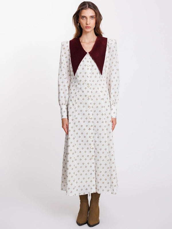 THE ZOHAR DRESS BURGUNDY