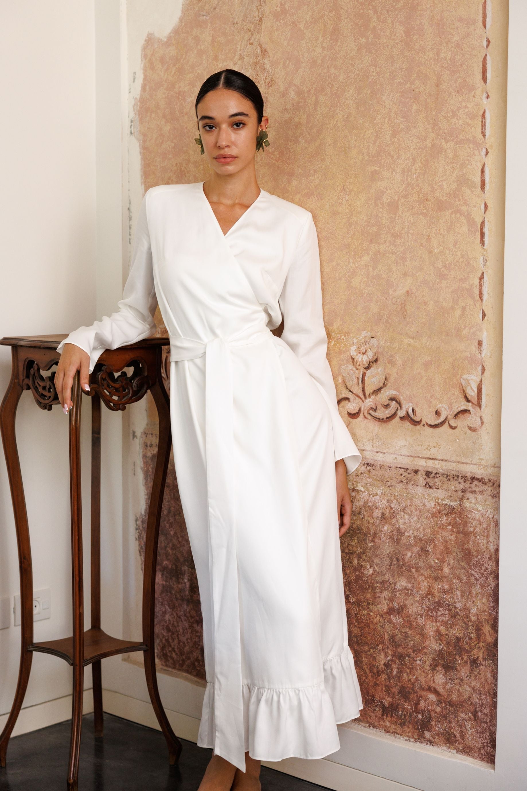 THE LEAH DRESS WHITE